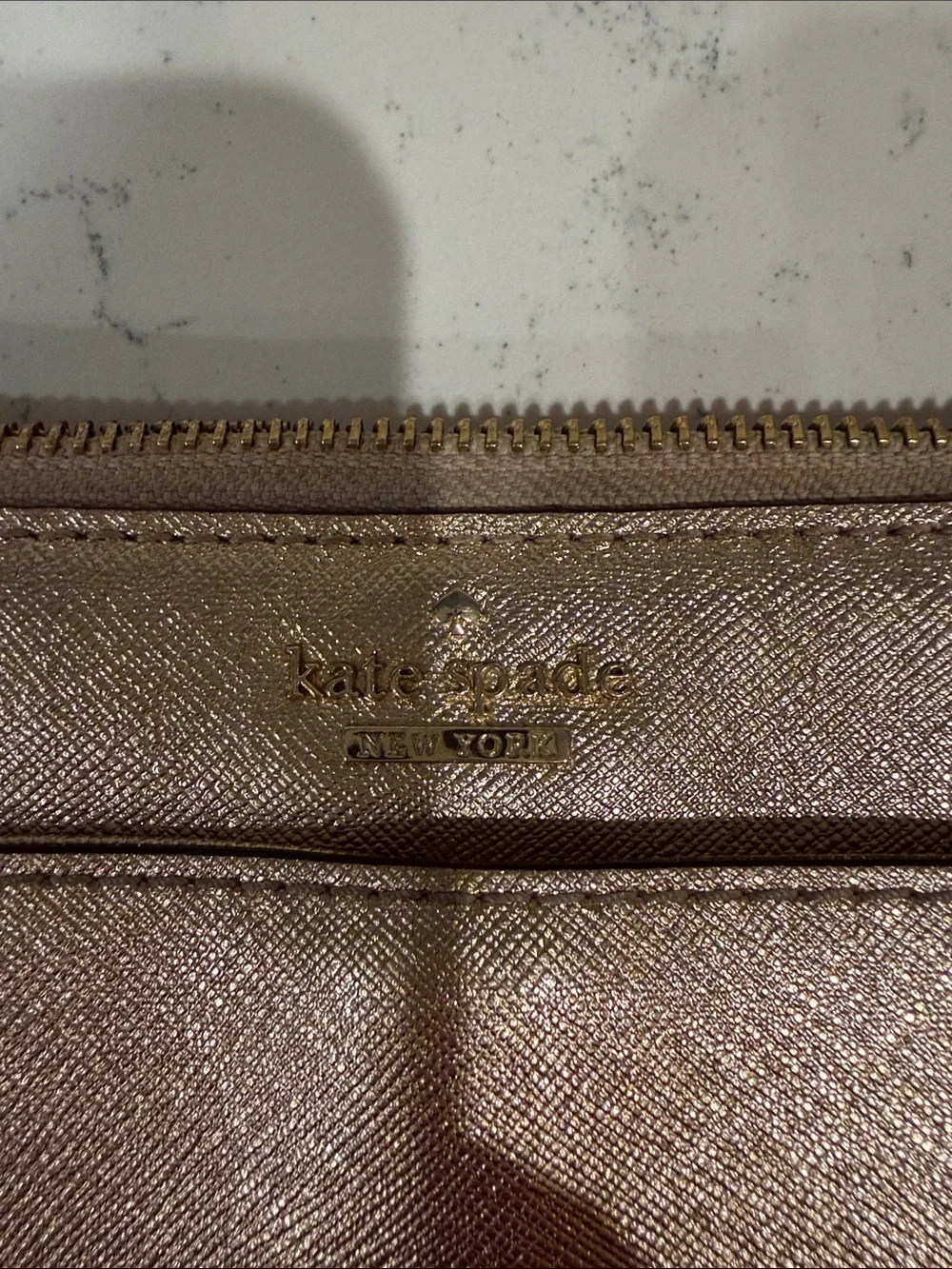 Metallic Rose Gold Crossbody Glam Classic Chic Bag by Kate Spade - Picture 2 of 14